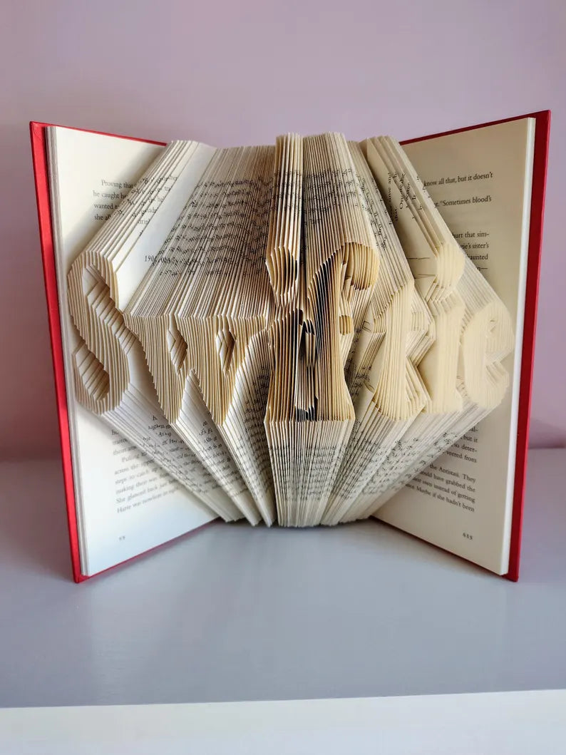 Swiftie Folded Book Art