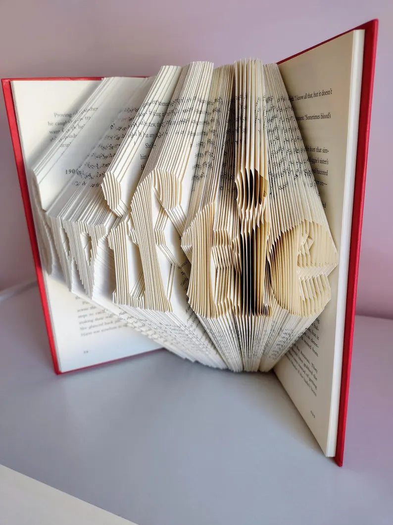 Swiftie Folded Book Art